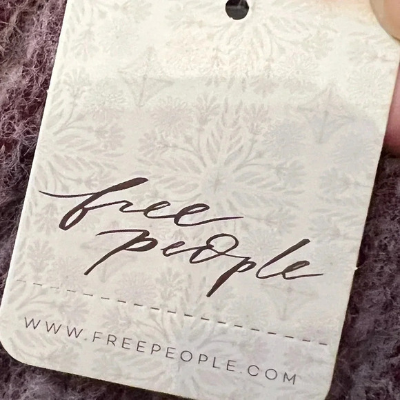 NWT Free People Claude Mini Sweater Dress Size Large Brandy Wine Sleeveless Knit - Picture 9 of 11